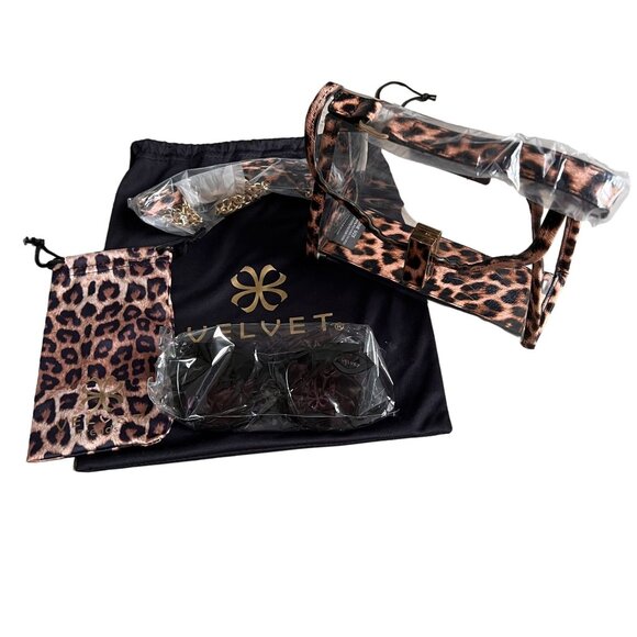 NWT Velvet Mini Bag Jane Sunglasses Clear Crossbody Set Concert Stadium … - Picture 3 of 12
